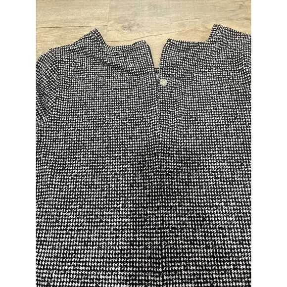 MICHAEL KORS PLEAT HEM CHIFFON SHIFT DRESS Herringbone Print XS - Picture 8 of 8